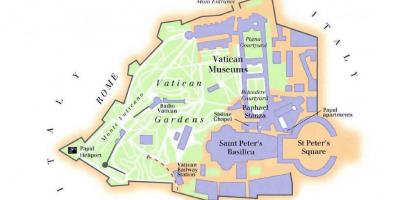 Zemljevid Vatikanski muzej in sistine kapela