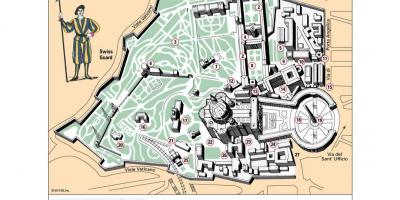 Zemljevid Vatikanski muzej postavitev