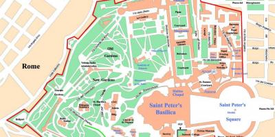 Vatikan politični zemljevid