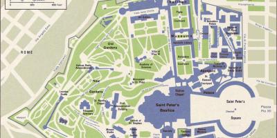 Zemljevid vatikanu in okolici
